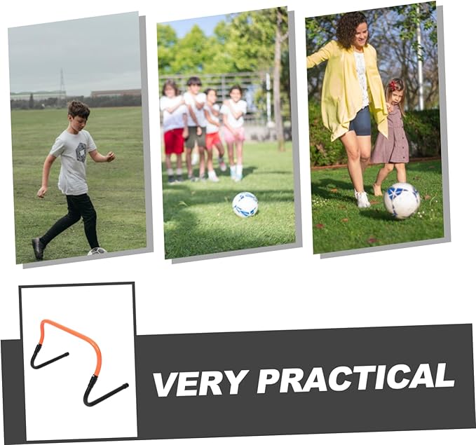 Kisangel Agility Training Hurdles Speed Hurdles for Soccer and Football Drills and Lightweight for Outdoor Practice and Core Strength Exercises