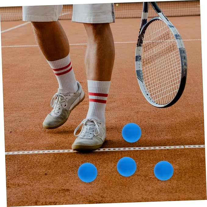 KICHOUSE 4pcs Rubber Squash Training Balls Mini Bouncy Balls Sports for Boys and Girls Reaction Training Equipment Lightweight Portable Enhance Coordination