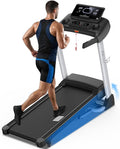 Incline Treadmills for Home, Treadmill with 18% Auto Incline, Heavy Duty 400LBS Capacity, Running Machine with 18.90" Wide Belt, 0.5-12 MPH Speed, 3.5 HP, 36 Programs, APP, Bluetooth, Foldable