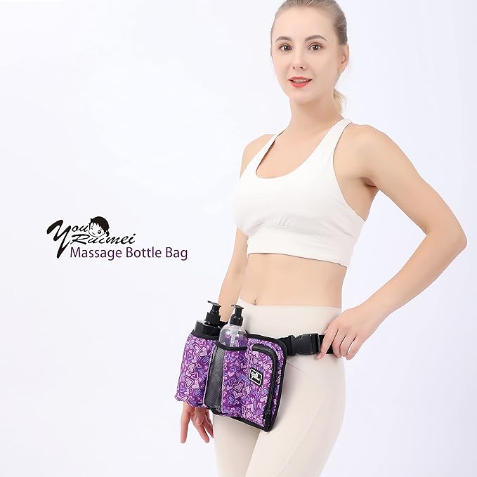 Massage Bottle Bag Massage Oil Bag Massage Therapist Holster Massage Lotion Holster Massage Oil Holster (3kd-ZiXin