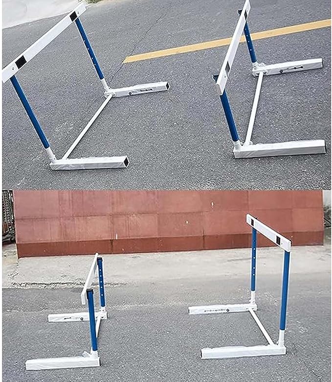 Height Adjustable Track & Field Hurdles, Sport Speed Hurdles Training Equipment for All Ages, Obstacle Courses and Drills Jumping Bar (3pcs 76)