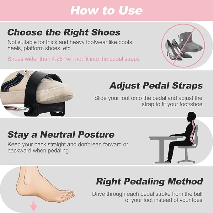 Goplus Mini Exercise Bike, Folding Under Desk Bike Pedal Exerciser with LCD Display, Adjustable Resistance, Portable Lightweight Foot Peddler Machine for Seniors Arms Legs Workout Office Home Fitness