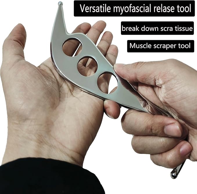 Professional Muscle Scraper Tool Set, 4-Piece IASTM Physical Therapy Kit with Carrying Case, Manual Massage Tools for Myofascial Release and Tissue Therapy