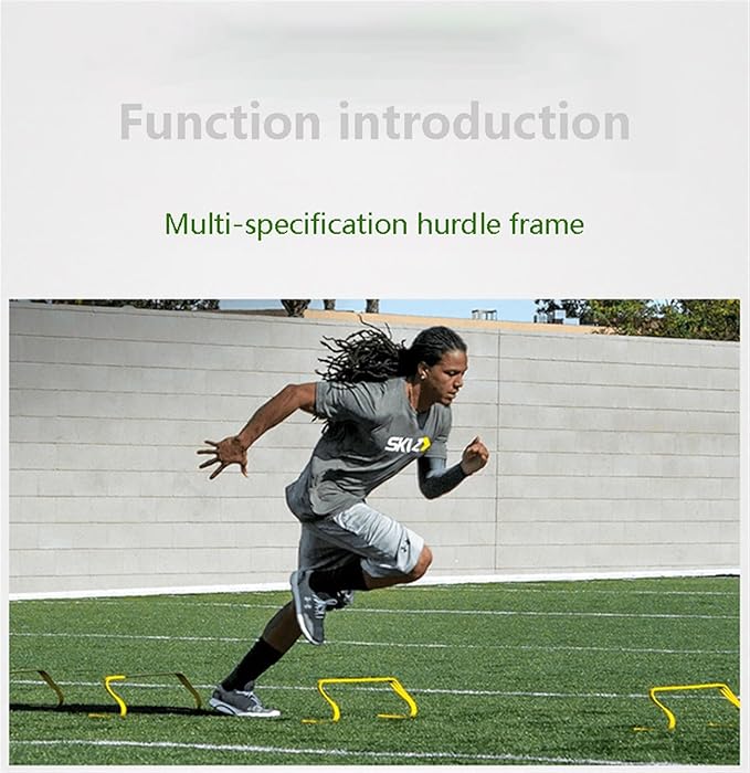Speed Hurdles for Agility Training [Set of 6] | Hurdles Training Equipment | Multi-Sports Equipment | Speed & Agility Training Equipment (Size : H 30cm)