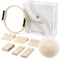 Signature Pilates Set - Complete Pilates Kit with Ring, Ball, Wrist and Ankle Weights & Resistance Bands for Home or Studio Workouts
