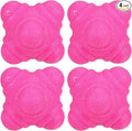 4 Pack Reaction Ball - TPR Low Difficulty Flexibility Training Ball Apply to Sports Exercise Daily Use (43 x 43 x 53mm, Pink)