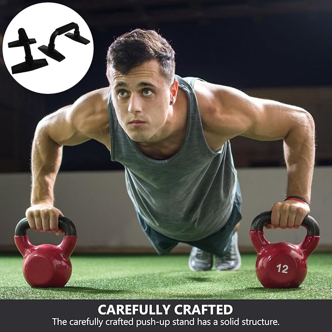 Cabilock Push-up Bars and Push-up Stands H-shaped Fitness Equipment for Home Chest Muscle Exercise with Non-slip Grip and Compact Design Arm Strength Training Tool