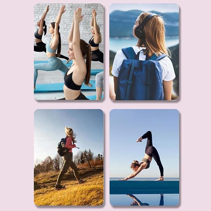 Travel Pilates Mat Nonslip Foldable Gym Workout Mats Fitness Training Pilates Exercise Mat for Women Sports Exercise and for Women