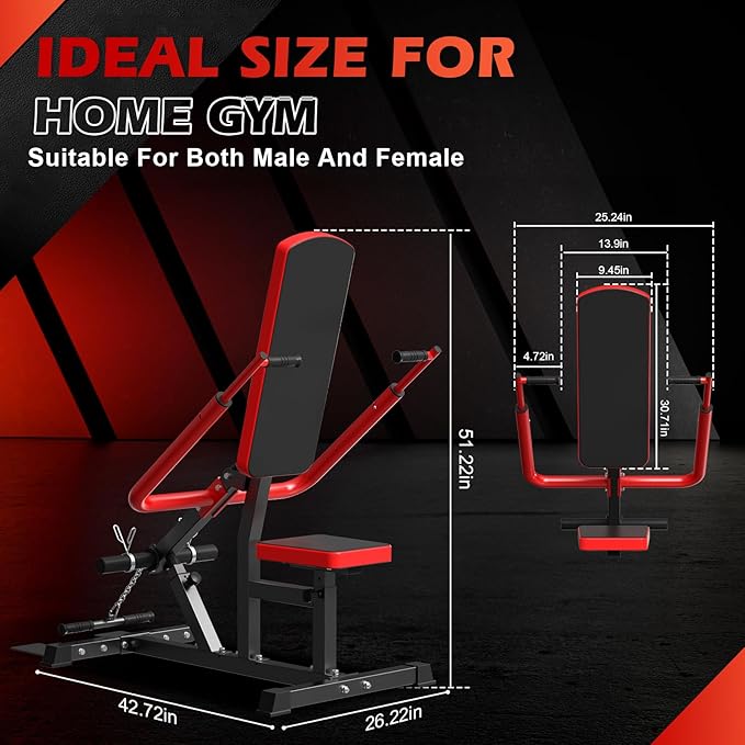 Upgraded 15° Backrest Seated Dip Machine Tricep Bicep, Tricep Bicep Press Down Machine, Triceps Bicep curl Workouts with Cable Bar, Plate Loaded Dip Machine Exercise for Triceps Biceps Chest Training