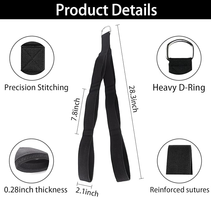 Tricep Rope, tricep Pull Down Attachment with Carry Bag, tricep Rope Cable Attachment for Pull Downs, Strength Training, arm Training, Facepulls and Perfect for Professional Gym