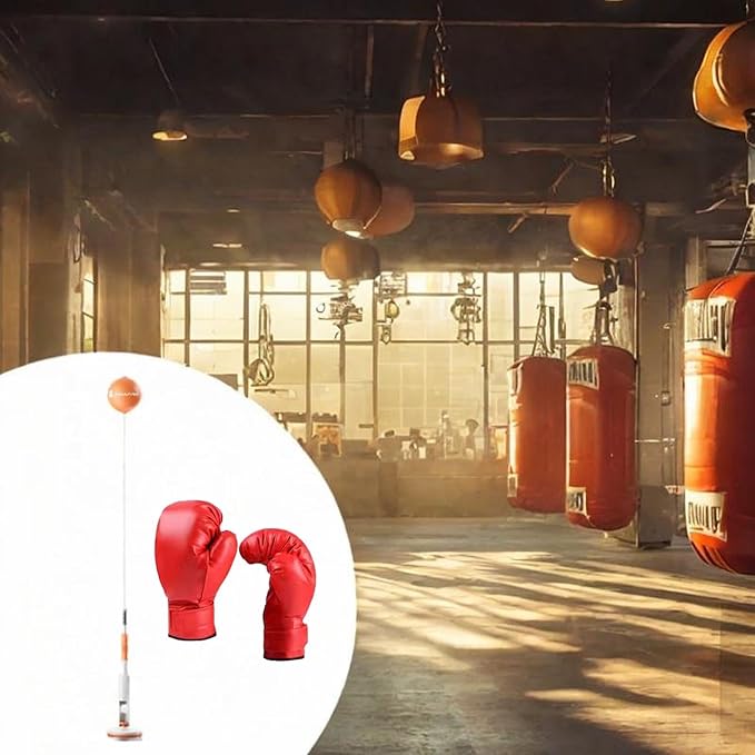 YIJU Boxing Reaction Ball Boxing Training Equipment Vertical Punch Practice Boxing Speed Ball Reflex Ball for Household Fitness