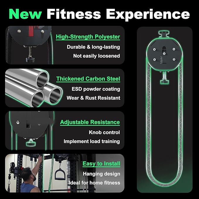 Endless Rope Trainer Machine for Home Gym - Professional Grade, 100K Tested Durability, 20kg Max Resistance. Achieve A Superior HIIT and Strength Training Session