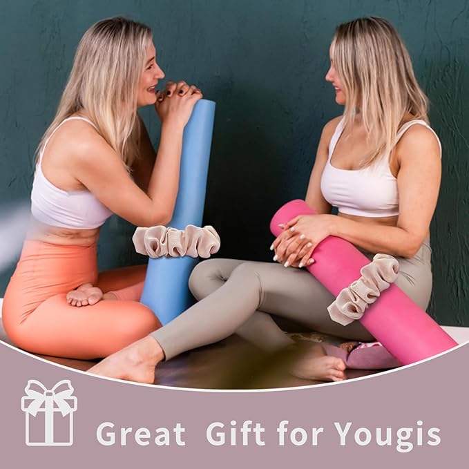 Yoga Mat Scrunchie – Stylish Yoga Mat Strap – Stretch-Fit for All Standard Mats – Lightweight, Travel-Friendly(Mat Excl.)