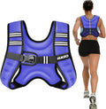 Weighted Vest Woman, 6/8/12/16/20/25/30 Lb Unisex Reflective Strength Training Weight Vest For Running, Jogging, Cardio & Workouts