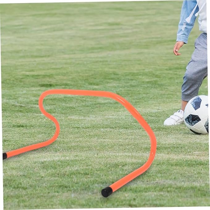4pcs Plastic Speed Hurdles Set 15cm Agility Training Equipment for Football Soccer Drill and Athletic Speed Workout