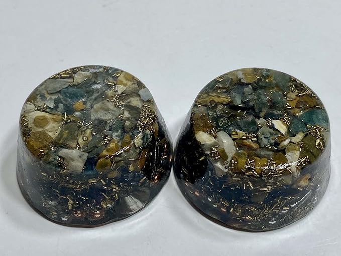 Ocean Jasper Orgone Generator Energy Accumulator 528Hz/7.83Hz/Advance Harmonics Many Beautiful Ingredients and Colors!! (Ocean Jasper)