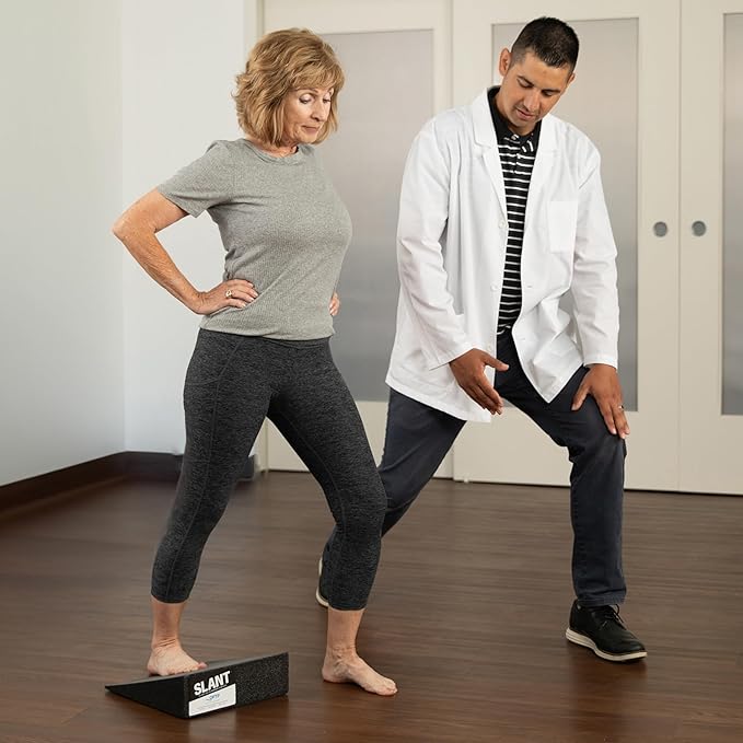 OPTP Slant (Pair) - Foam Wedge Incline Slant Boards - Stretching Equipment for Calf and Ankle Rehabilitation - Foot Wedges for Exercise, Achilles Tendonitis, Plantar Fasciitis, and Shin Splints