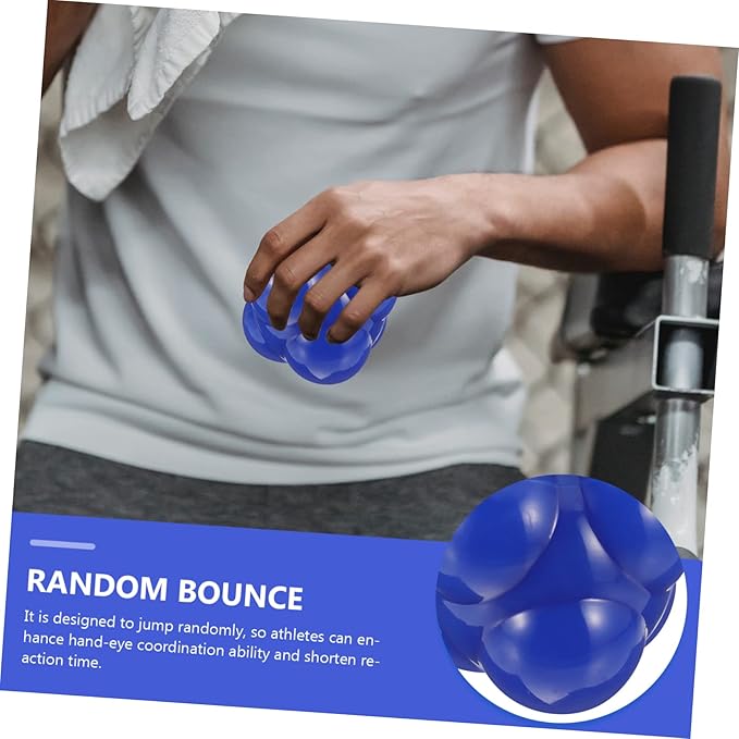 Large Hexagonal Reaction Ball Fitness Agile Training Equipment for Hand Eye Coordination and Speed for Goalkeeper and Athlete Agility Workouts at Home