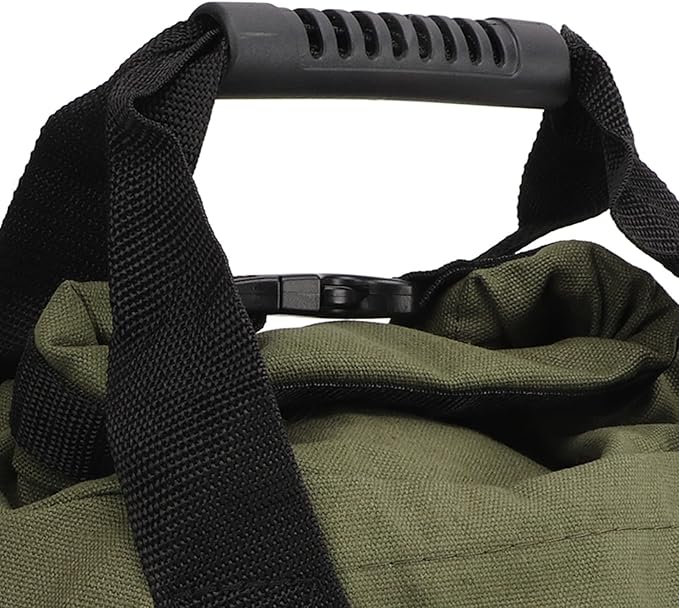 Fitness Workout Sandbag with Handles, Empty Weightlifting Training Sandbag, Durable 16oz Canvas Power Bag for Home Gym, Travel, Yoga and Strength Exercises