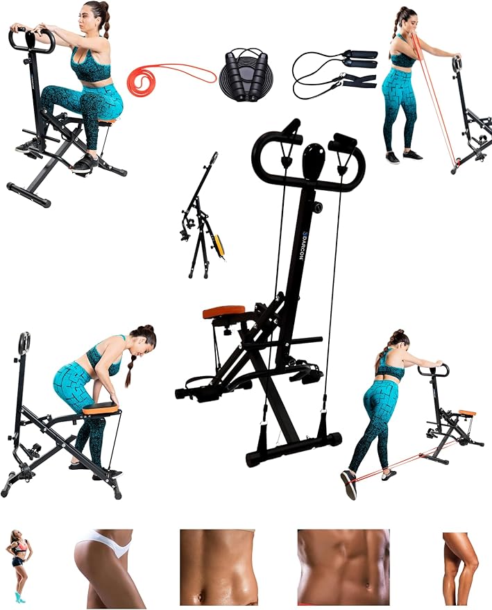 DARCON Squat Machine for Women - Deep Squat Rowing Machine for Abs - Home Workout Equipment for Women-Men, Power Rider Row Squat for Glutes, Legs and Full Body Workouts