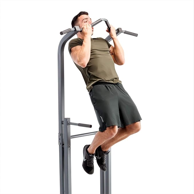 Marcy Power Tower Multi-Functional Home Gym Pull Up Chin Up Push up Dip Station for Strength Training TC-5580