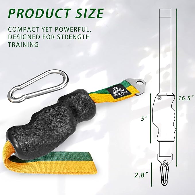 Ergonomic Pulley Handle for Arm Strength Training – TPE-Coated Non-Slip Grip Attachment for Cable Machines – Comfortable Wrist & Bicep Isolation Handle