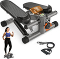 Steppers for Exercise at Home, Mini Stpper with Resistance Bands, 331lbs Load Capacity Stair Stepper for Home, Portable Great Workout Exercise Equipment Stepper for Home Gym Office Travel