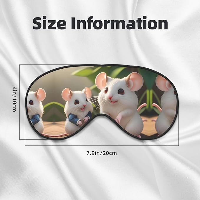 Mother and Child Rats Head-Mounted Double-Sided Light-Blocking Sleeping Eye mask to Protect Eyes and Relieve Eye Fatigue