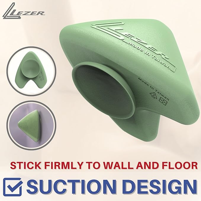 LEZER Large Trigger Massage Point, Manual Massage Ball, Hip Hook, Muscle Knot Release Tool, Deep Tissue Relief, Hip Flexor Iliacus Back Psoas Hand Foot Myofascial Physical Therapy, 3.5 inｘ3 in, Green