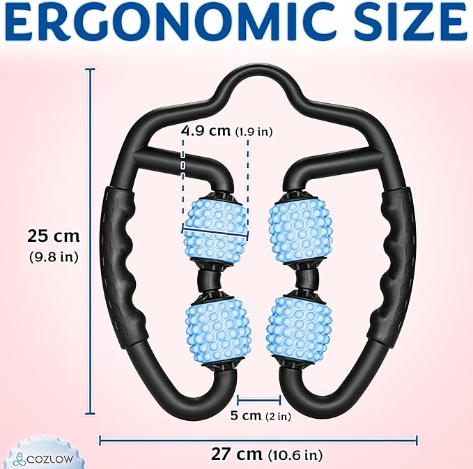 COZLOW Dual Sided Muscle Roller - Cellulite Massager for Arms and Legs - Flexible Massage Tool - Effective Sculpting Massage for Thighs, Butt
