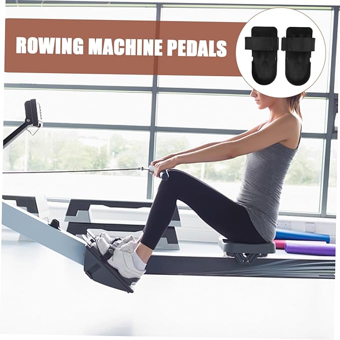 1pair Rowing Machine Pedals Replacement Fit for Stamina Rowing Machine Flat Foot Pegs