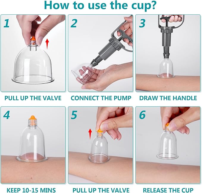 Ditind Cupping Therapy Set, 18 Pcs Cupping Set, Professional Cupping Kit for Massage Therapy, Portable Upgrade Cupping with Case, Pump Suction Cups for Cellulite Muscle Pain Relief Physical Therapy.