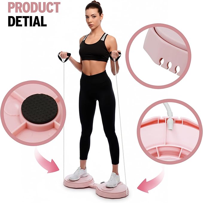 Waist Twister Machine Exercise Tool, Ab Twister Board with the Smart LED Digital Monitor, Noiseless Ab Twister for Home Gym Equipment