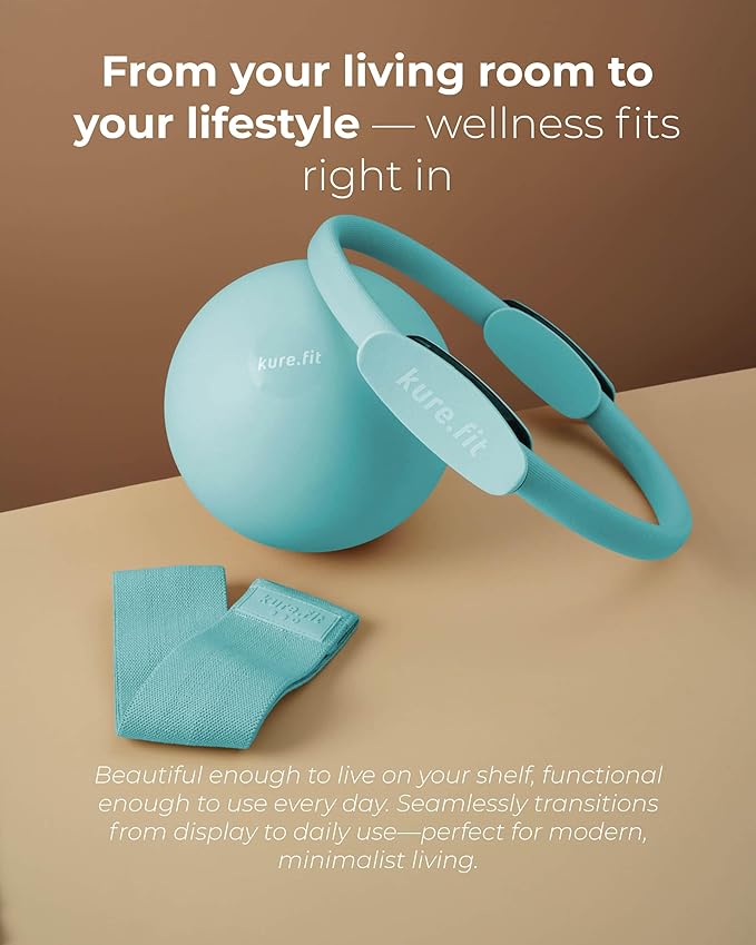 Pilates Kit for Women – Home Pilates Equipment Set with Ring, Ball & Resistance Bands | Pilates Starter Kit with Accessories in Gift Box