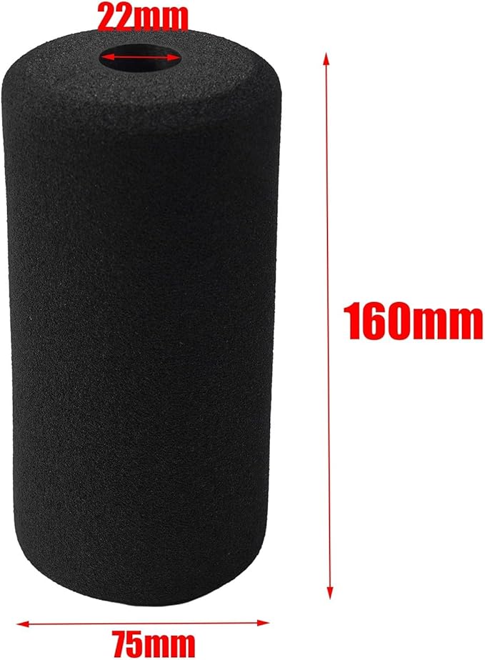 Foam for PADS Rollers Replacement, Machine Tube Foam Roller Pad Replacement For Leg Extension On For Weight Bench(160MM)