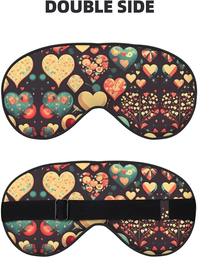 Heart Crush Flower Head-Mounted Double-Sided Light-Blocking Sleeping Eye mask to Protect Eyes and Relieve Eye Fatigue