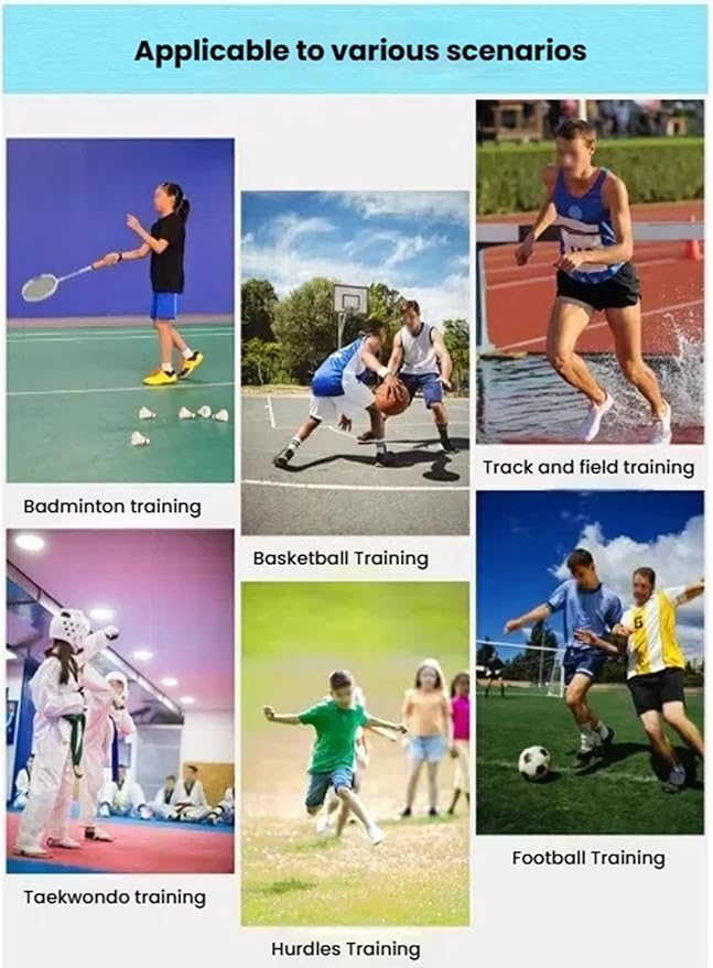 Portable Adjustable Football Hurdles，Agility Training Hurdles Set of 5, Detachable Practice Hurdles for Track and Field(Yellow)