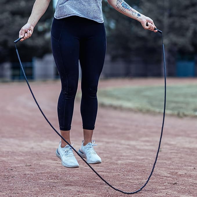 Elite Jumps - Do Hard Things 1” Beaded Jump Ropes | Crossover Jump Rope for Your Exercise Equipment | Segmented Jump Rope