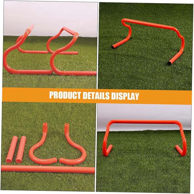 SUPVOX 3pcs Detachable Speed Hurdles Set for Agility Training Lightweight and Portable Hurdles for Soccer Baseball and Athletic Practice Indoor and Outdoor Sports Equipment