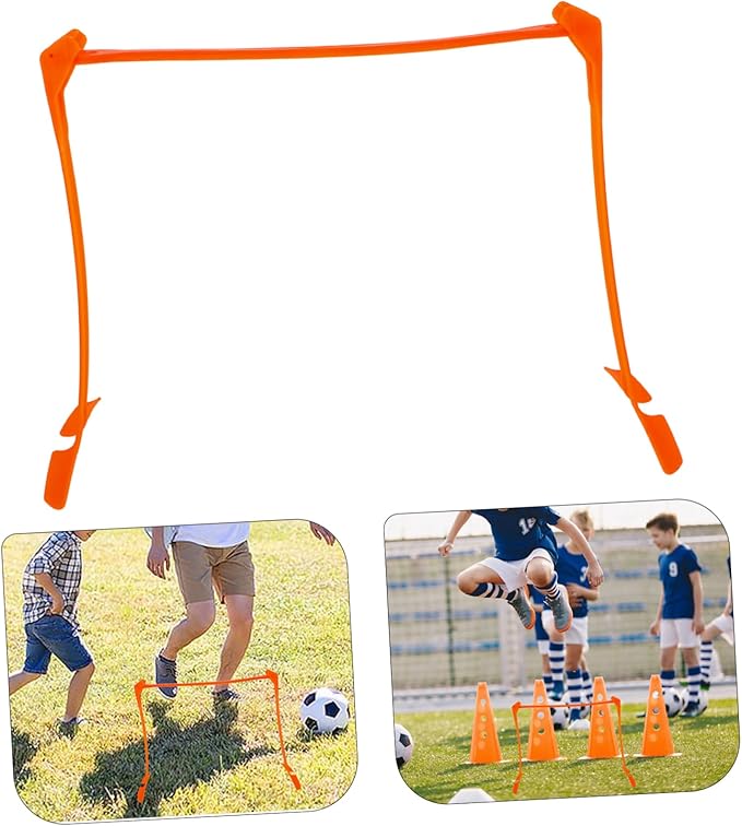Adjustable Agility Hurdles for Soccer Training Speed Hurdles for Boys and Girls Multi-Functional Practice Equipment for Agility and Skill Development Orange