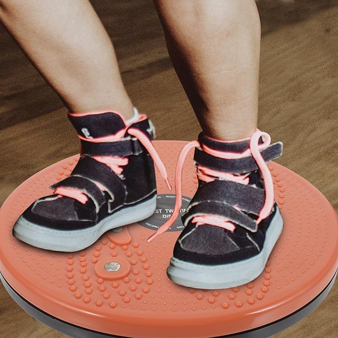 BESTonZON Twist Board for Women Slimming Machine Waist Twisting Disc Body Shaping Twisting Exercise Equipment 1pcs Orange Indoor Fitness Abdominal Trainer