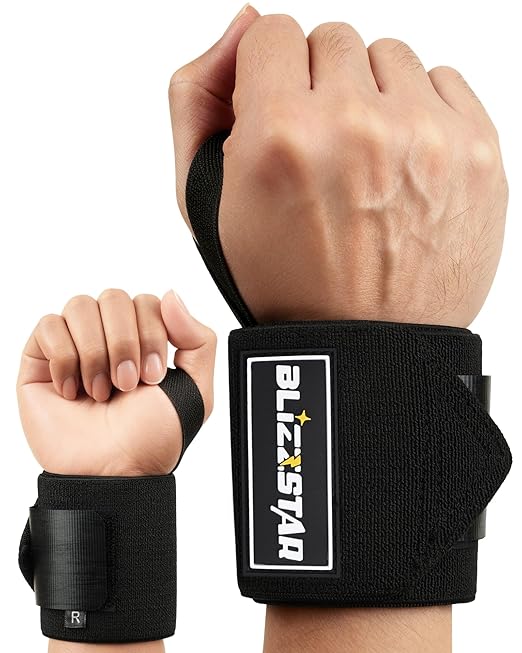 Wrist Wraps, 2-Pack Gym Wrist Support Wraps, 55cm Weight Lifting Wrist Straps, Enhanced Wrist Bandages for Fitness Bodybuilding Training