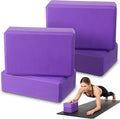 4 Pcs Yoga Blocks 9 x 6 x 4 Inch Eva Foam Lightweight Non Slip Yoga Props for Pilates Stretching and Meditation Exercise Blocks Lightweight Yoga Essentials