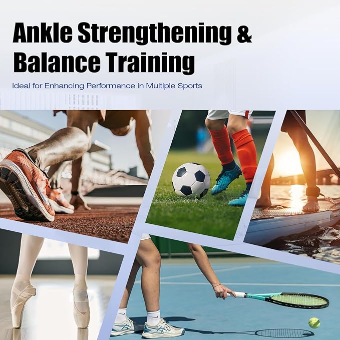 Enmja Ankle Balance Board, Foot Strengthener Exerciser for Sprained, Foot Stability Trainer, Single Leg Foot Stretcher, Posture Corrector, Physical Therapy for Plantar Fasciitis Relief