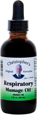 Christopher’s Original Formulas Respiratory Massage Oil, Herbal Blend for Lungs & Sinuses, 2 oz