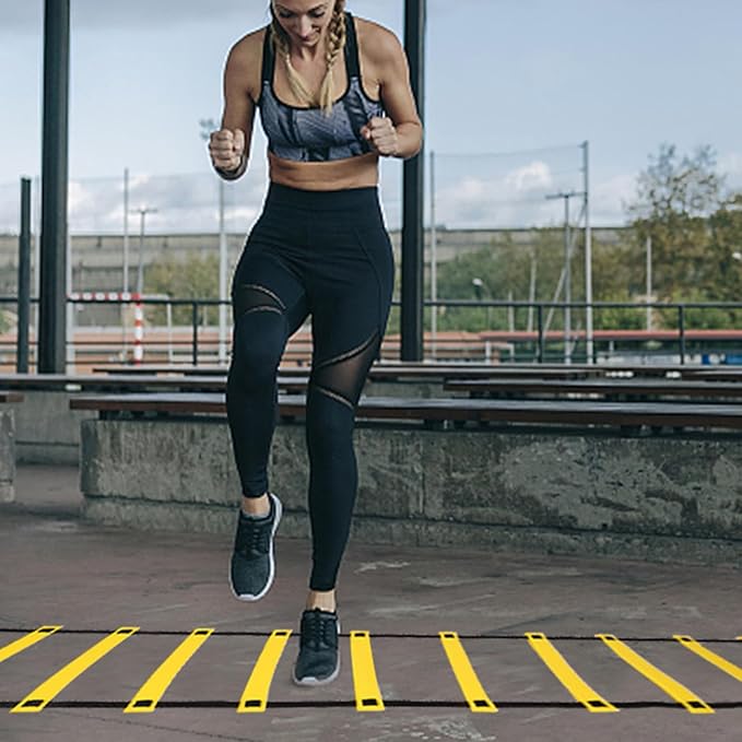 Agility Ladder Speed Training Set Exercise Ladders for Soccer Football Footworks Sports Training with Carry Bag Fitness