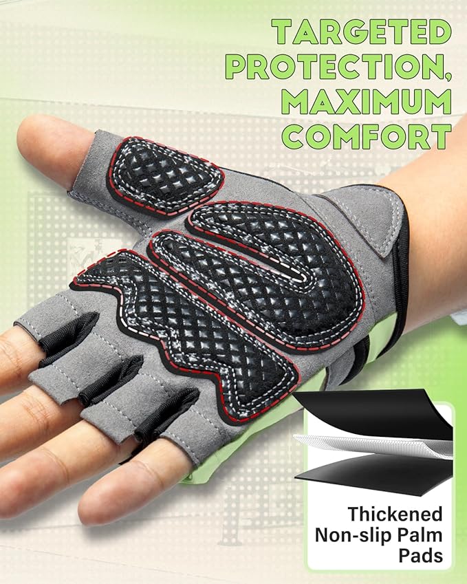 VINSGUIR Workout Gloves for Men and Women, Weight Lifting Gloves with Excellent Grip, Lightweight Gym Gloves for Weightlifting, Cycling, Exercise, Crosstraining, Pull ups, Fitness, Climbing and Rowing