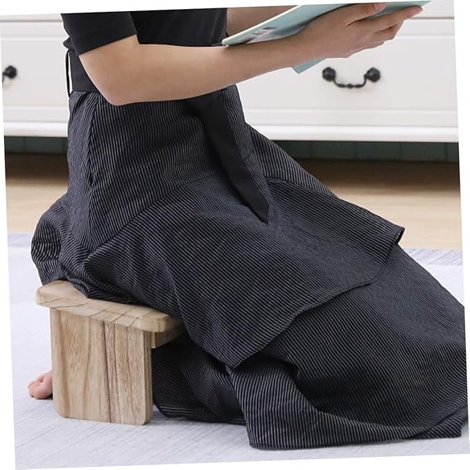 Small Folding Bench Meditation Seat Kneeler Cushion for Garden Home Yoga