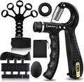 Grip Trainers, Including Forearm Strengtheners, Finger Trainers, Mechanical Counting Grips, Grip Balls, Hand Grippers, Strengthening Devices for Strength Training, Grip Improvement and Hand Exercises (5-Pack)