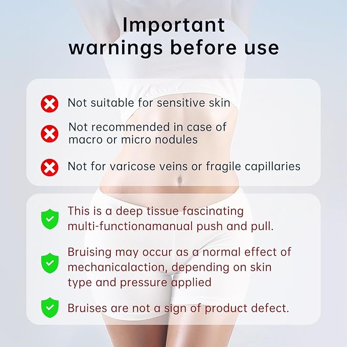 Cellulite Massage Tool, Manual Cellulite Roller, Contoured & Smoother Skin, Relieve Leg Muscle Soreness, Dimpled Skin Removal, Legs/Thighs/Buttocks, Anti-Cellulite Roller (Blue)